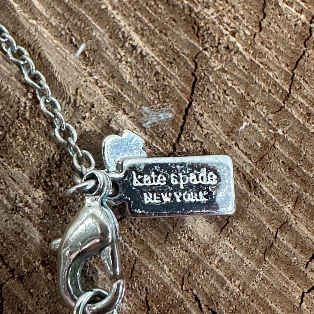 Kate Spade Silver Necklace with Gold Heart Accents - Picture 5 of 6